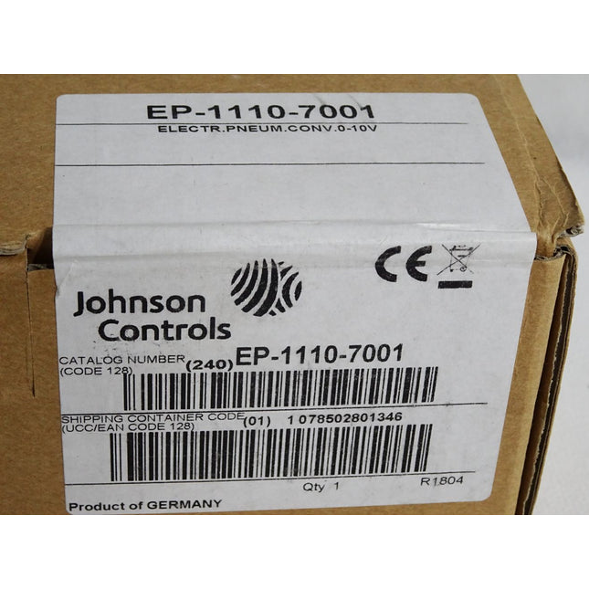 Johnson Controls EP-1110-7001 Elektro-Pneumatischer-Umformer Neu OVP versiegelt - Maranos.de