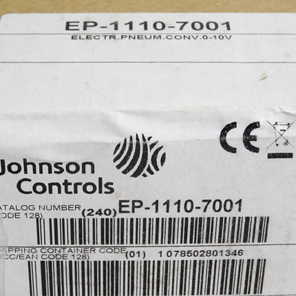 Johnson Controls EP-1110-7001 Elektro-Pneumatischer-Umformer Neu OVP versiegelt - Maranos.de