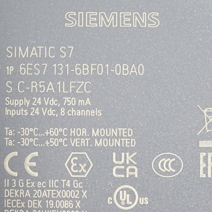 Siemens ET200SP DI 6ES7131-6BF01-0BA0 6ES7 131-6BF01-0BA0 / Neuwertig