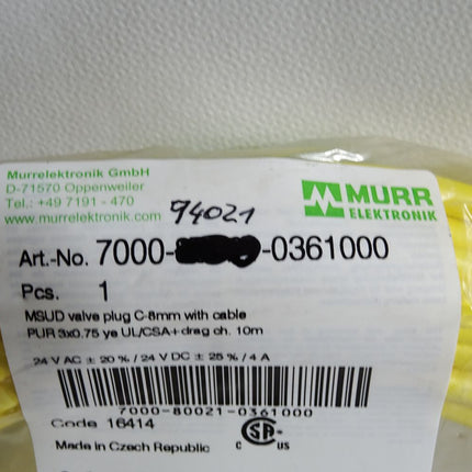 Murr Elektronik Kabel 7000-94021-0361000 / Neu - Maranos.de