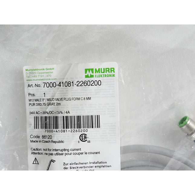 Murr Elektronik Kabel 7000-41081-2260200 / Neu OVP - Maranos.de