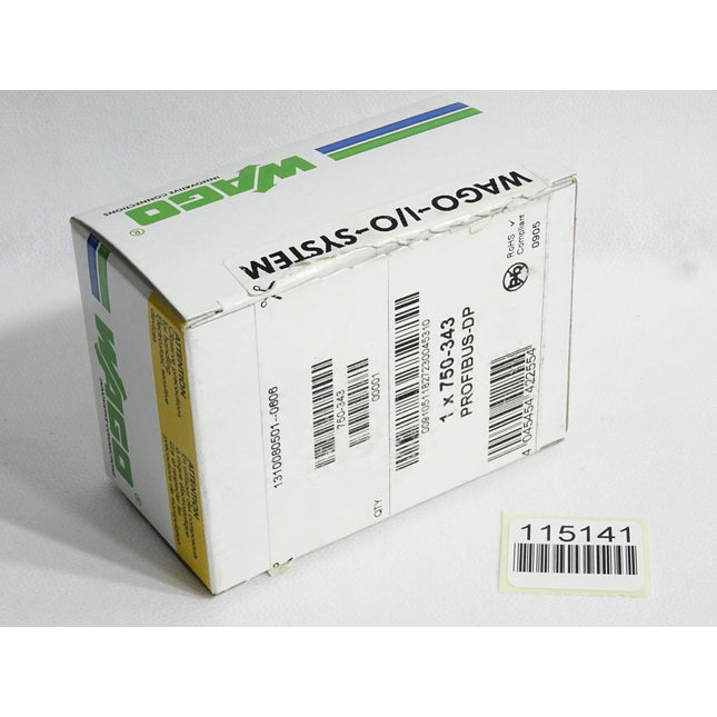 Wago 750-343 Feldbuskoppler PROFIBUS DP / Neu OVP - Maranos.de