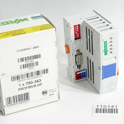 Wago 750-343 Feldbuskoppler PROFIBUS DP / Neu OVP - Maranos.de