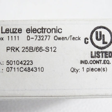 Leuze electronic 50104223 PRK 25B/66-S12 Reflex-Lichtschranke / Neu OVP - Maranos.de
