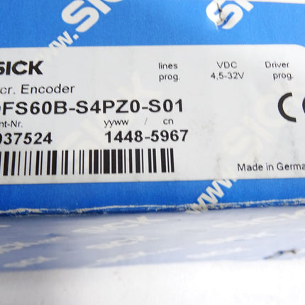 Sick Incremental Encoder 1037524 DFS60B-S4PZ0-S01 / Neu OVP - Maranos.de