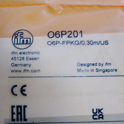 Ifm electronic O6P201 O6P-FPKG/0,30m/US Reflexlichtschranke / Neu OVP - Maranos.de