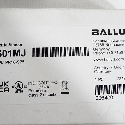 Balluff BOS01MJ BOS 6K-PU-PR10-S75 Reflexionslichtschranke / Neu OVP - Maranos.de