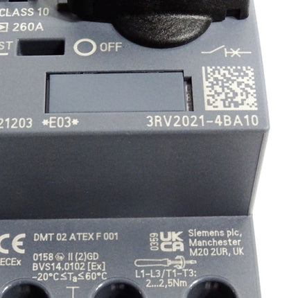 Siemens Leistungsschalter 3RV2021-4BA10 / Neuwertig