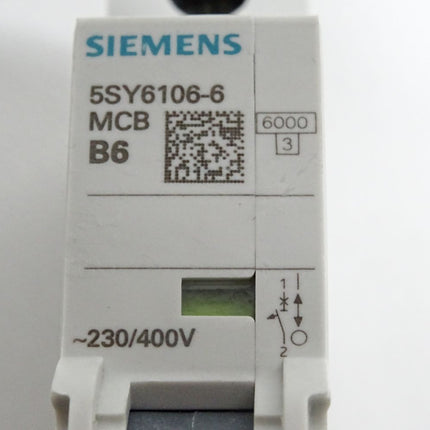 Siemens Leitungsschutzschalter 5SY6106-6 / Neuwertig