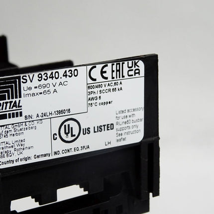 Rittal SV9340.430 OM-Adapter mit Anschlussleitungen / Neuwertig