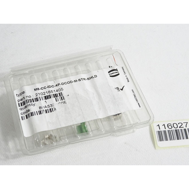 Harting Rundsteckverbinder 21021851405 M8-CC-IDC-4P-DCOD-M-STR-SHLD / Neu OVP - Maranos.de