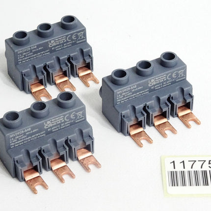 Siemens 3RV2925-5AB 3-Phasen-Einspeiseklemme / Inhalt:3 Stück / Neuwertig