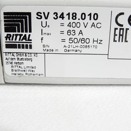 Rittal SV3418.010 Reitersicherungselement / Neuwertig