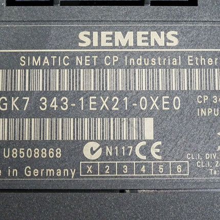 Siemens Industrial Ethernet CP343-1 6GK7343-1EX21-0XE0