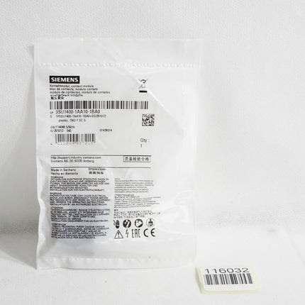 Siemens Kontaktmodul 3SU1400-1AA10-1BA0 / Neu OVP - Maranos.de