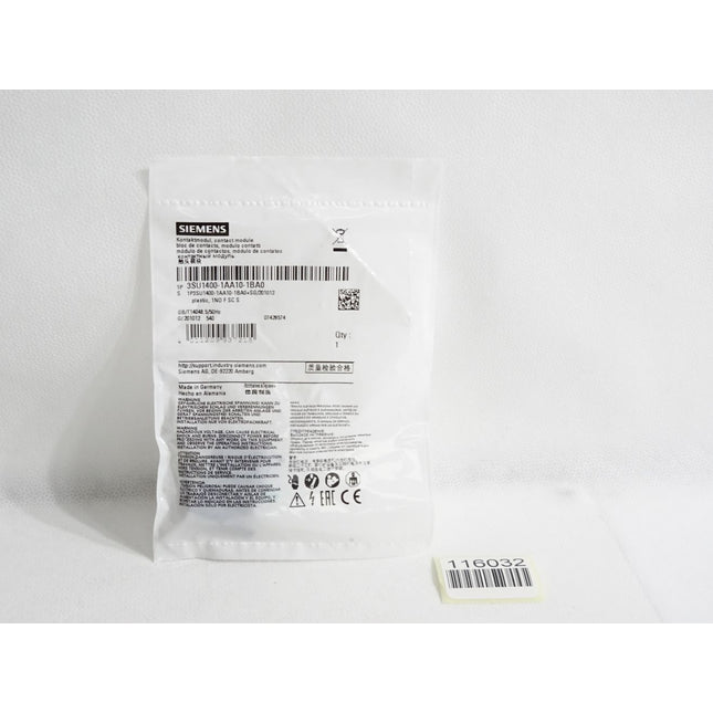 Siemens Kontaktmodul 3SU1400-1AA10-1BA0 / Neu OVP - Maranos.de