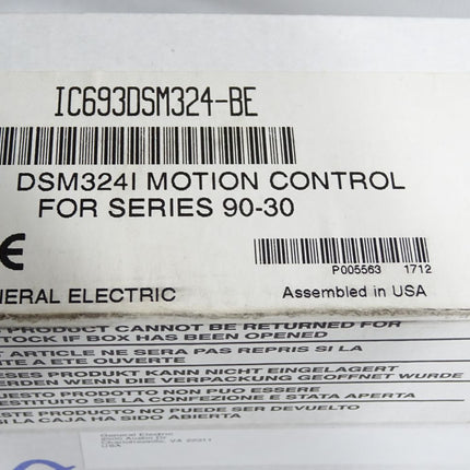 Fanuc IC693DSM324-BE DSM324I Motion control / Neu OVP versiegelt - Maranos.de