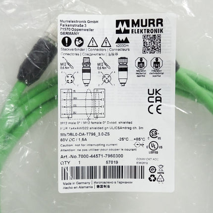 Murr Elektronik Kabel 7000-44571-7960300 / Neu OVP