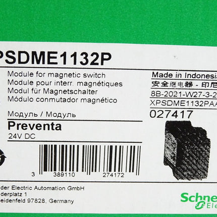 Schneider Electric Preventa XPSDME1132P Modul für Magnetschalter 027417 Neu OVP - Maranos.de