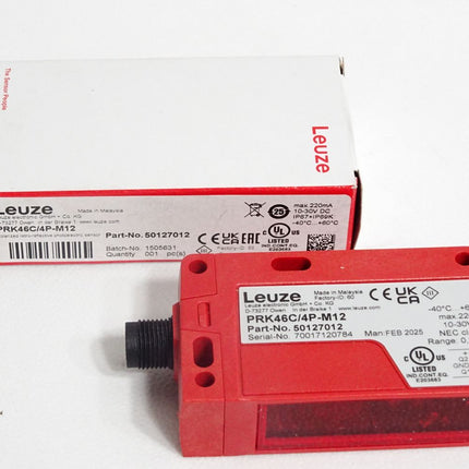 Leuze electronic 50127012 PRK46C/4P-M12 Reflex-Lichtschranke / Neu OVP - Maranos.de
