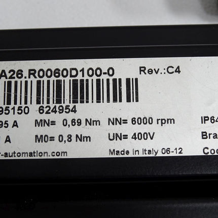 B&R Servomotor 8LSA26.R0060D100-0 Rev.C4 6000rpm - Maranos.de