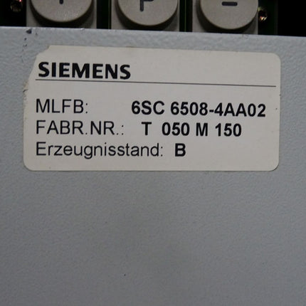 Siemens 6SC6508-4AA02 Simodrive 650 AC-MSD transistor pulse converter