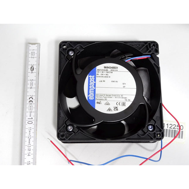 Ebmpapst Kompaktlüfter 9694340031 VKCF127AHJNS DV 5212 N 12V 21W 127x127mm / Neu - Maranos.de