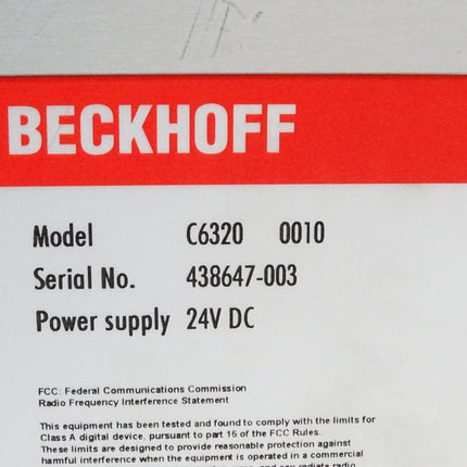 Beckhoff C6320 C6320-0010 Schaltschrank-PC - Maranos.de