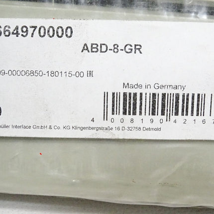 Weidmüller Abdeckplatten 1664970000 ABD-8-GR / Inhalt:10 Stück / Neu OVP - Maranos.de