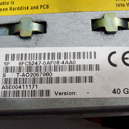 Siemens Tragblech 6FC5247-0AF08-4AA0 mit Festplatte - Maranos.de