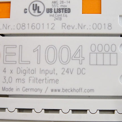Beckhoff EL1004 digitale Eingangsklemme / Neu OVP - Maranos.de