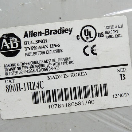 Allen-Bradley 800H-1HZ4C Push Button Enclosure / Neu OVP - Maranos.de