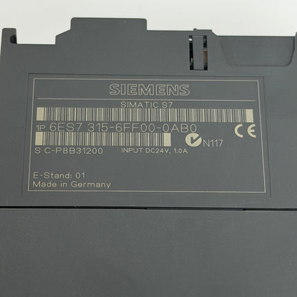 Siemens 6ES7315-6FF00-0AB0 Simatic S7 6ES7 315-6FF00-0AB0