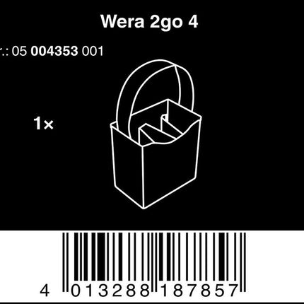 Wera 05004353001 2go 4 Köcher Werkzeug Tasche - Maranos.de