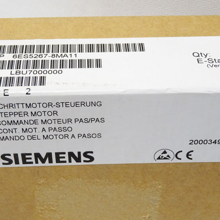Siemens Schrittmotor-Steuerung 6ES5267-8MA11 6ES5 267-8MA11 / Neu OVP versiegelt - Maranos.de