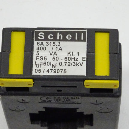 Schell 6A 315.3 Stromwandler Trafo Transformator 400 / 1A / 5VA