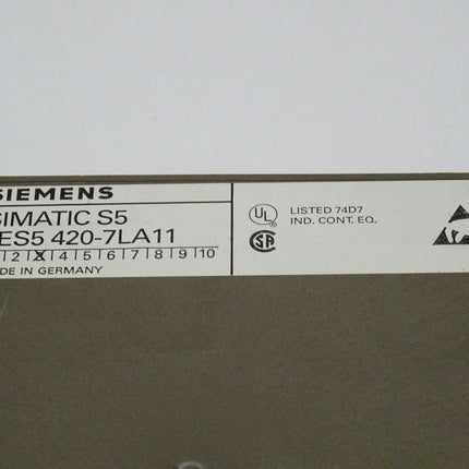 Siemens 6ES5420-7LA11 Simatic S5 6ES5 420-7LA11 E:03