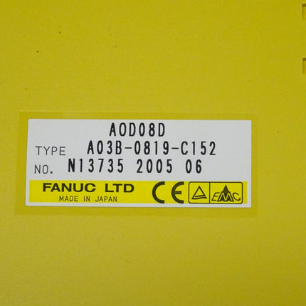 Fanuc AOD08D digitale Ausgabeeinheit A03B-0819-C152 // N13735 2005 06 NEU