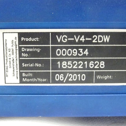 Edag VG-V4-2DW Vario Gauge + Cognex LDR2-90-30RD Lict rot