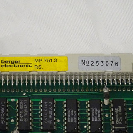 Berger Lahr MP751.3 Motorkontrollkarte MP 751.3 / No 253076