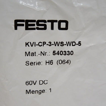 Festo 540330 KVI-CP-3-WS-WD-5 Verbindungsleitung / Neu OVP - Maranos.de