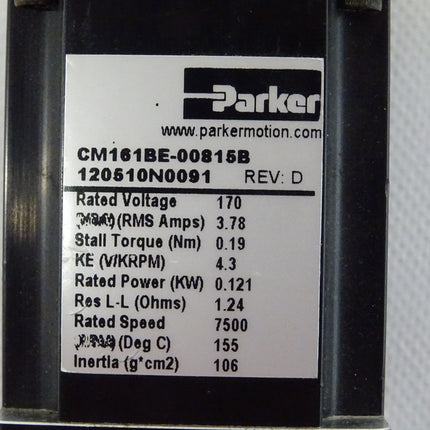 Parker CM161BE-00815B Servomotor