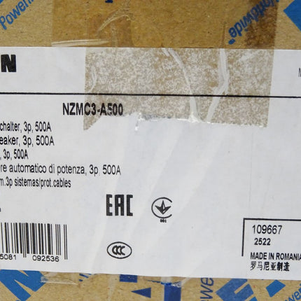 Eaton Leistungsschalter NZMC3-A500 / Neu OVP versiegelt - Maranos.de