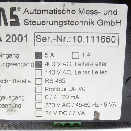 AMS MFA-2001 / 5A 400VAC