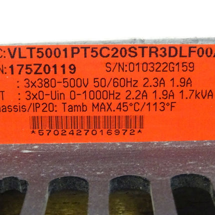 Danfoss VLT 5000 175Z0119 Frequenzumrichter 1,7kW VLT5001PT5C20STR3DLF00A00