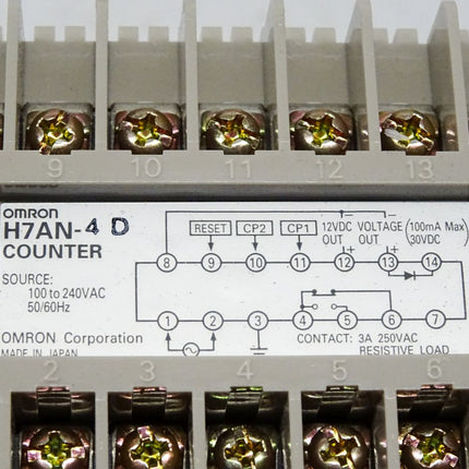 Omron H7AN-4D / Zähler Elektronische 4-Polig / 100-240VAC/ Neu OVP