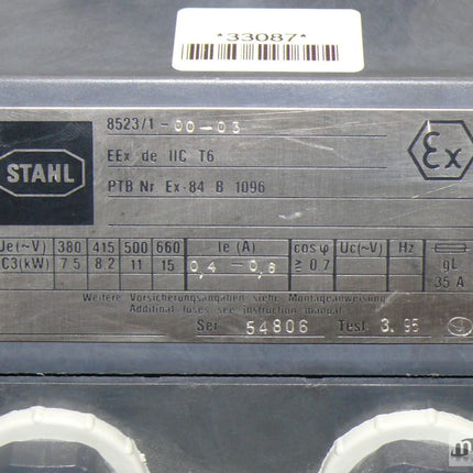 Stahl 8523/1-00-03 / EEx de IIC T6 PTB Nr Ex-84 B 1096 Neuwertig | Maranos GmbH