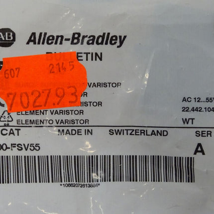 Allen Bradley 100-FSV55 Ser.A Schutzmodul 100FSV55 / 12 - 55VAC NEU-versiegelt