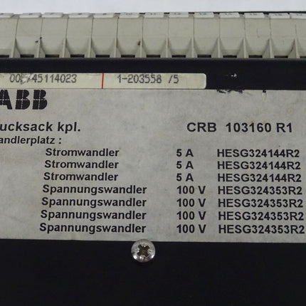 ABB CRB 103160 R1 SCU Einheit komplett CRB103160R1