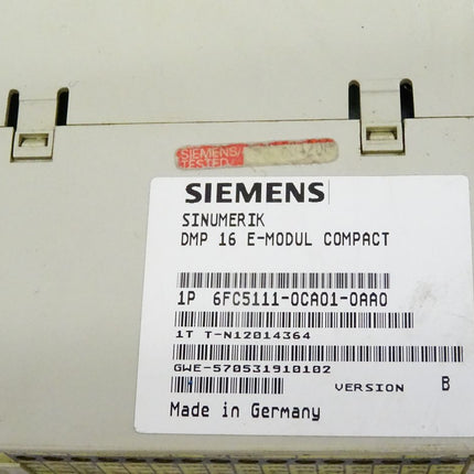 Siemens Sinumerik DMP 16 E-MODUL COMPACT / 6FC5111-0CA01-0AA0 / 6FC5 111-0CA01-0AA0